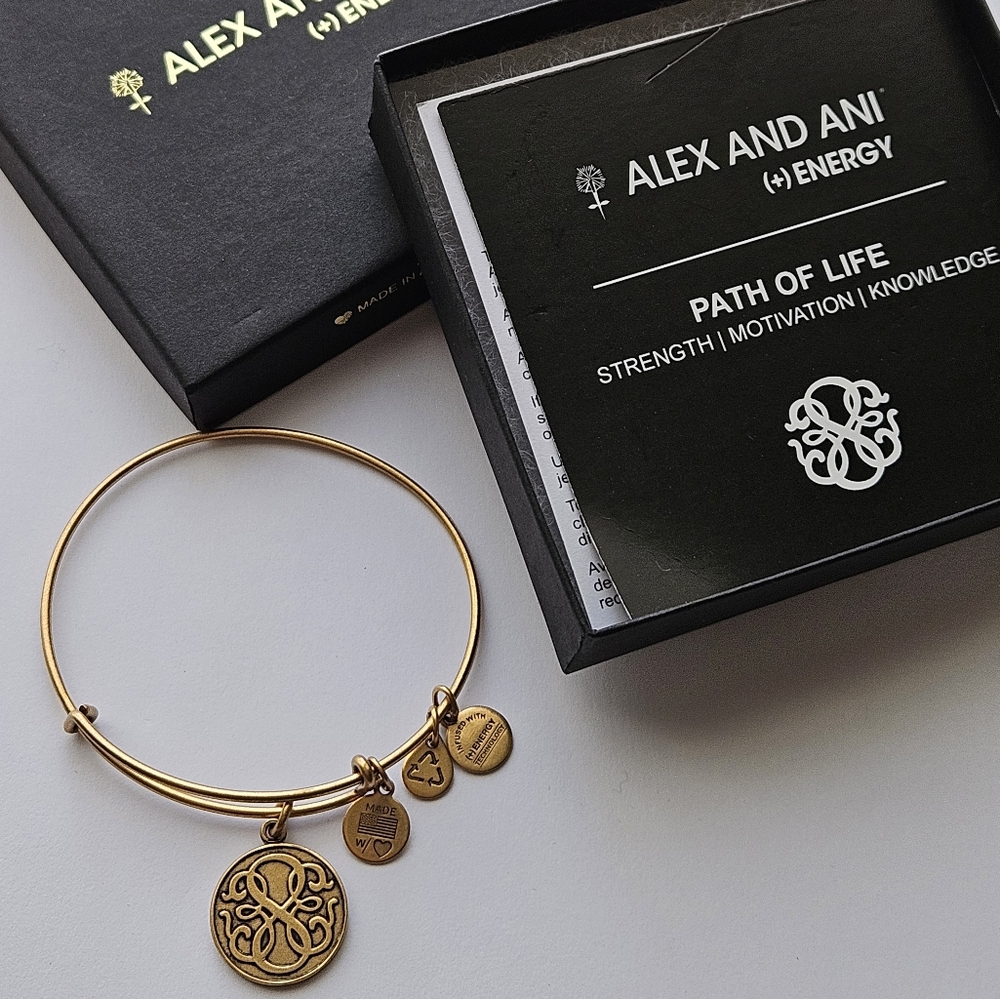 Alex and Ani "PATH OF LIFE" Gold Bangle Bracelet